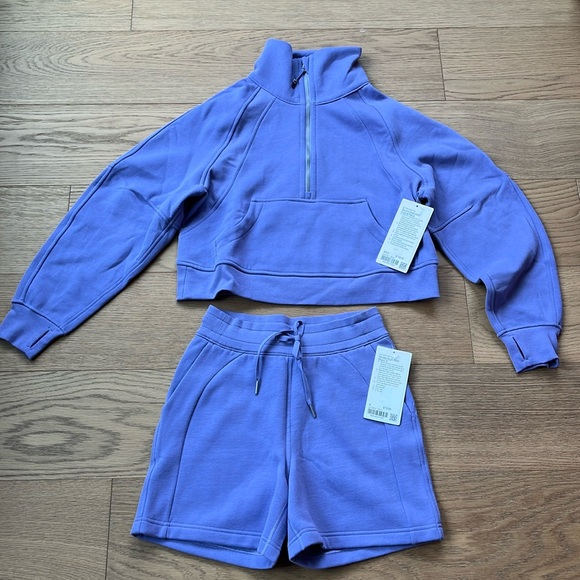 lululemon athletica Other - NWT Lululemon Scuba Set (Oversized Half-Zip Hoodie and High Rise Short 5”)